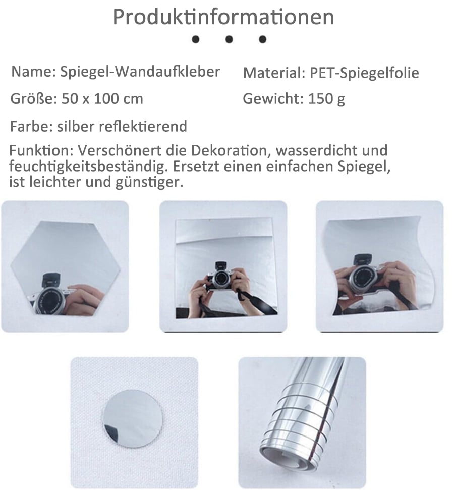 Ultra-flexibler Spiegel - sicher und bruchsicher