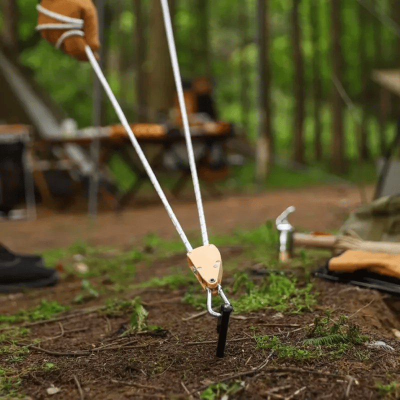 1+1 GRATIS | Winddichtes Outdoor-Seil – 5 m Reflektierendes Nylon mit Karabiner