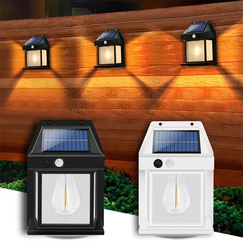 1+1 GRATIS | Solar-Wandleuchte für außen – Mit Bewegungssensor & Dämmerungsautomatik