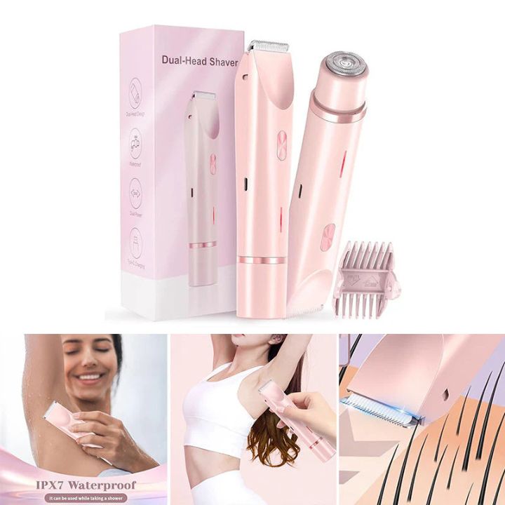 2-in-1 Damen-Trimmer – Sanft & präzise für Gesicht & Körper