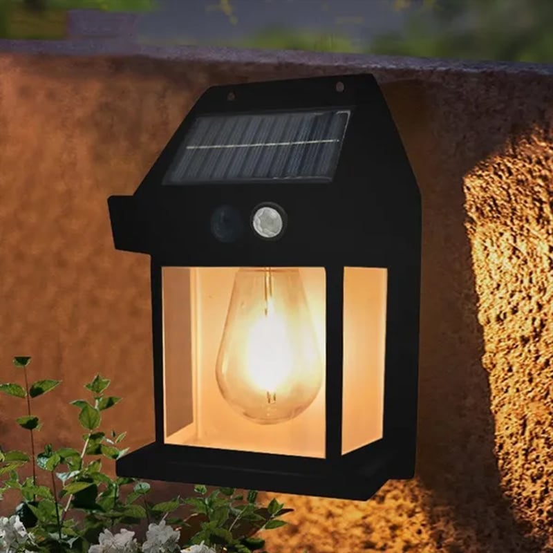 1+1 GRATIS | Solar-Wandleuchte für außen – Mit Bewegungssensor & Dämmerungsautomatik