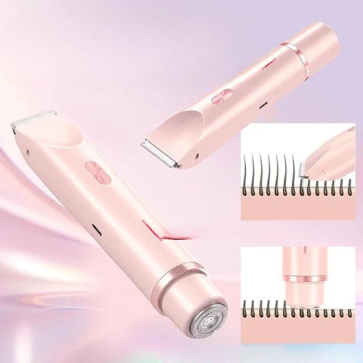 2-in-1 Damen-Trimmer – Sanft & präzise für Gesicht & Körper