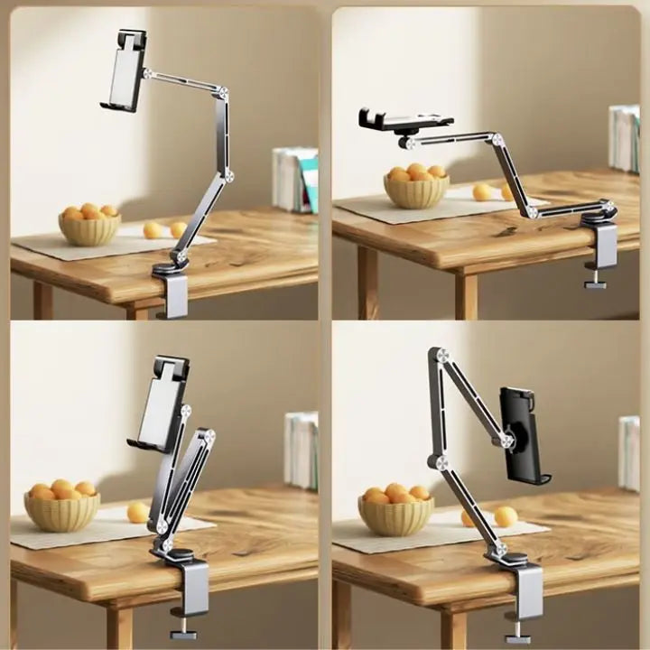 360° drehbarer, verstellbarer Aluminium-Handy- und iPad-Ständer