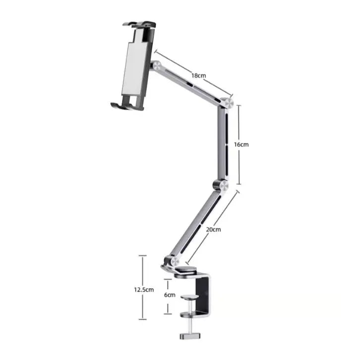 360° drehbarer, verstellbarer Aluminium-Handy- und iPad-Ständer