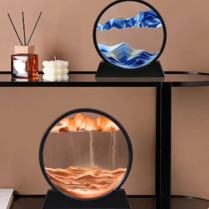 3D Sanduhr – Tiefsee-Sandkunst für Entspannung und Dekoration