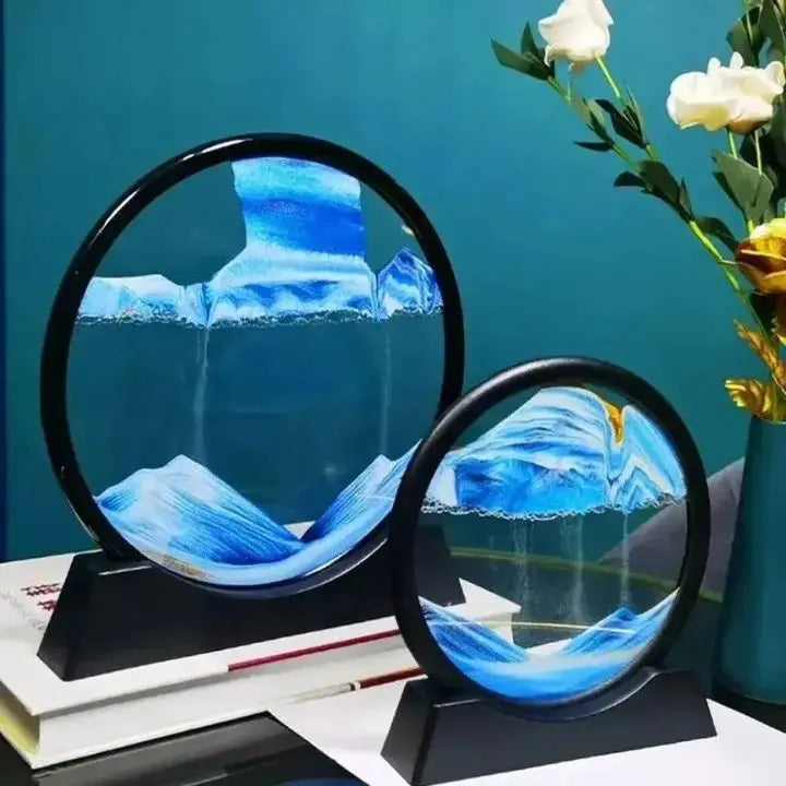 3D Sanduhr – Tiefsee-Sandkunst für Entspannung und Dekoration