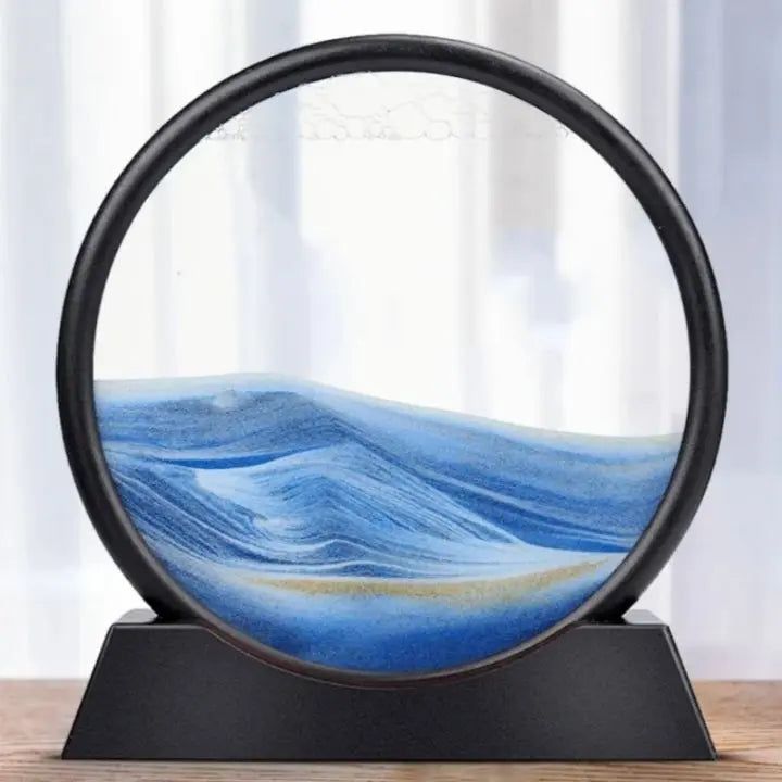 3D Sanduhr – Tiefsee-Sandkunst für Entspannung und Dekoration