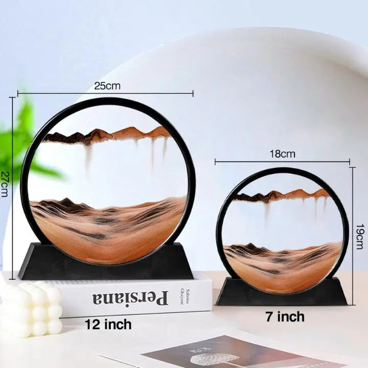 3D Sanduhr – Tiefsee-Sandkunst für Entspannung und Dekoration