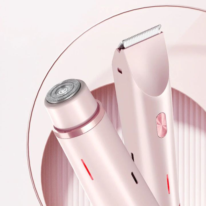 2-in-1 Damen-Trimmer – Sanft & präzise für Gesicht & Körper