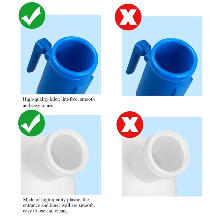 Tragbare Urinal für Männer – 2000ml, auslaufsicher & wiederverwendbar
