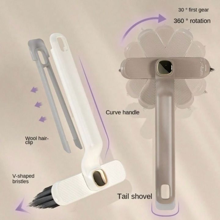 1+1 Gratis | Multifunktionale, Drehbare mit V Borsten Reinigungsbürste