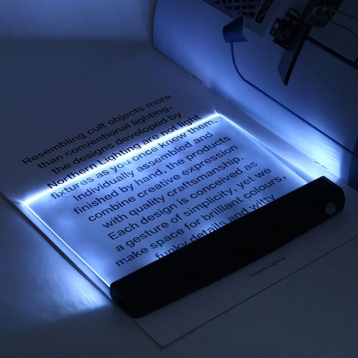 LED Leselampe Flachpanel – Nachtlicht mit 2 Helligkeitsstufen & Augenschutz