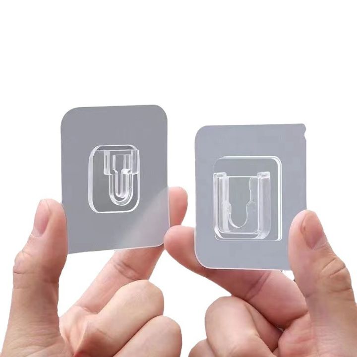 10 Paar Transparente Wandhaken – stark haftend & vielseitig einsetzbar