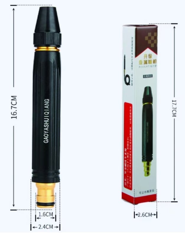 Hochdruck-Reinigungsdüse – Mehrstrahl-Wasserpistole für kraftvolle, vielseitige Reinigung!