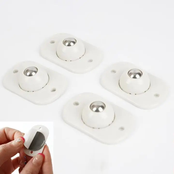 4+4 Gratis | Selbstklebende 360° Universalrollen