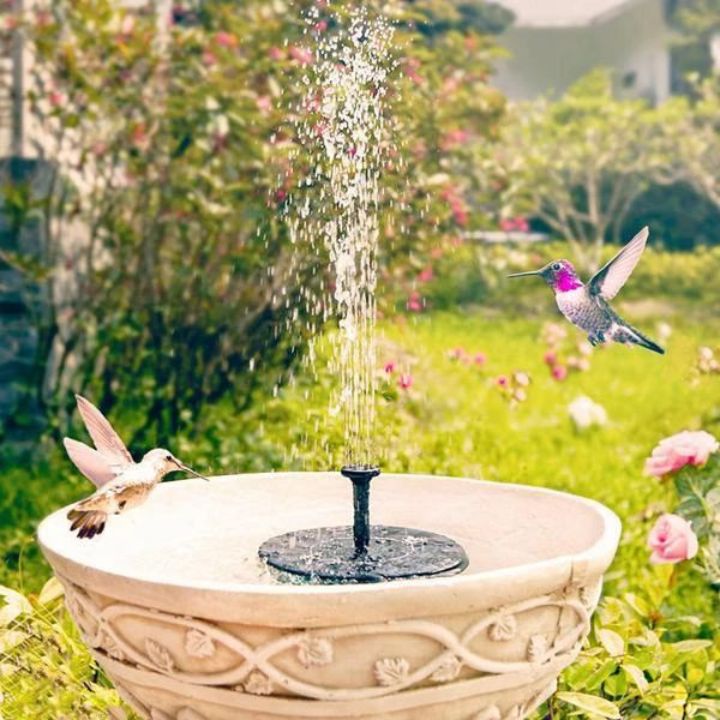 Solarbetriebener Schwimmender Gartenbrunnen