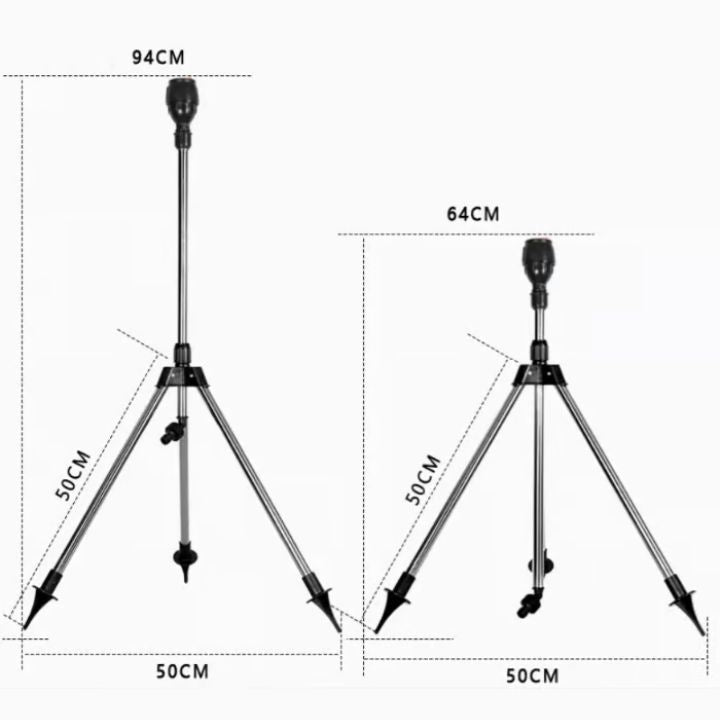 360° Stativ-Rasensprenger – Verstellbar & mit Nebelmodus