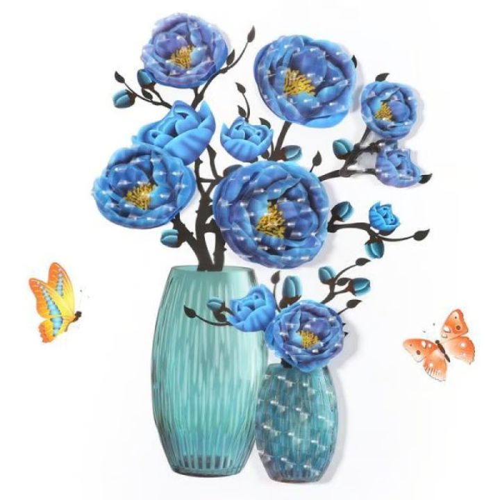 3D-Vasen-Wandsticker – Abnehmbare Blumendeko