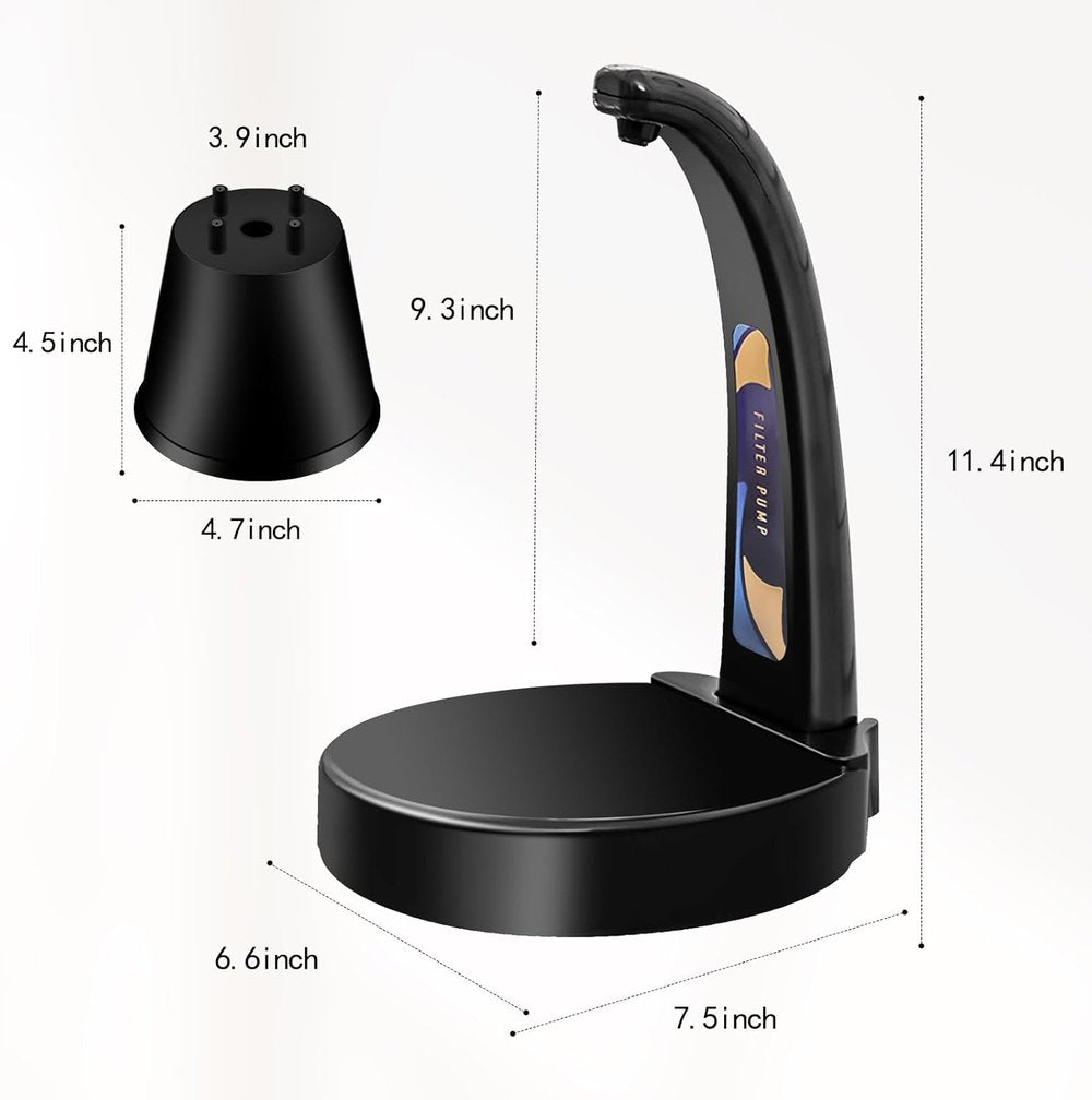 Wasserdispenser mit Gravitätssensor – Kabellose Tischpumpe für 1–5 Gallonen