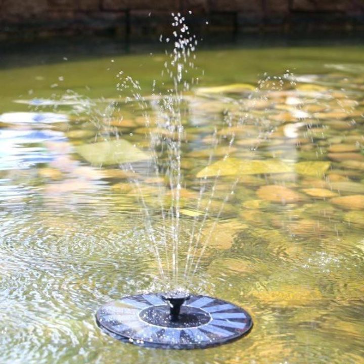 Solarbetriebener Schwimmender Gartenbrunnen