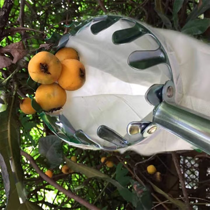 Obstpflücker-Korb – Leicht & mit Wechselbeutel (16 cm Kopf)