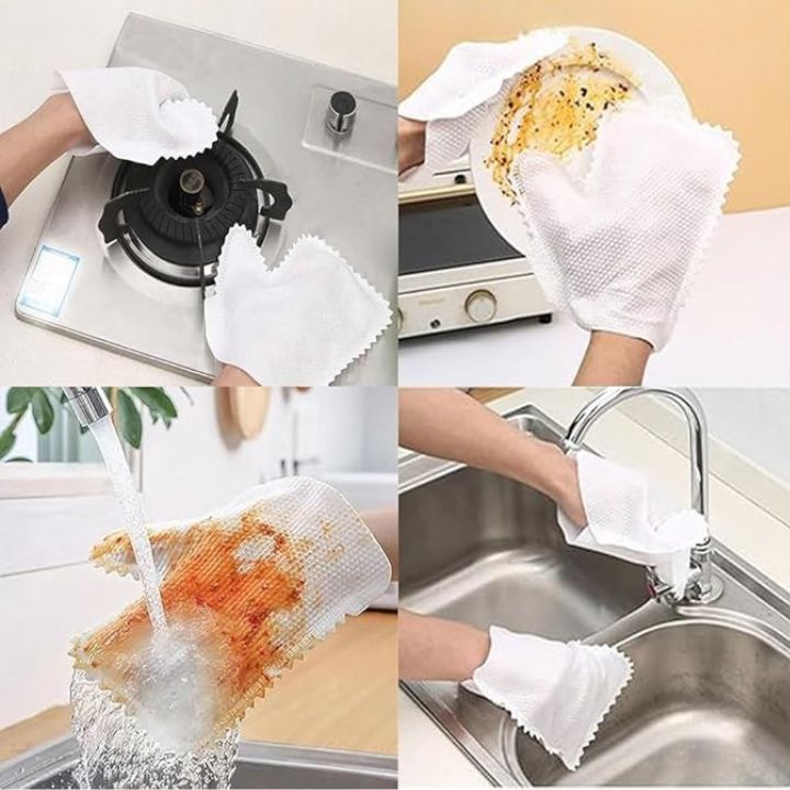 10 Stück | Waschbare Staubhandschuhe – Gründlich, sanft & wiederverwendbar