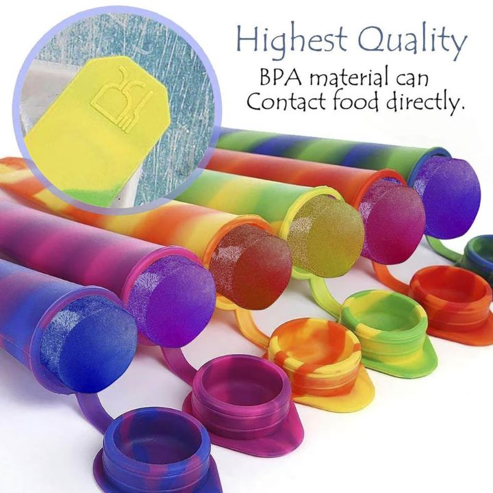 6er-Set Wiederverwendbare Eisformen – Sicher & BPA-frei