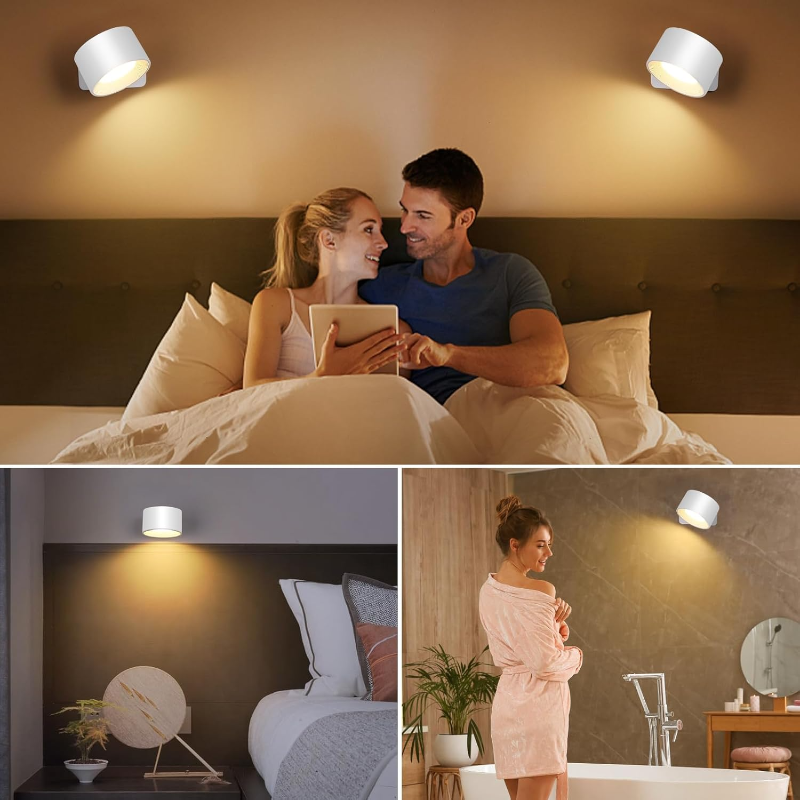 1+1 GRATIS | Rotierbare kabellose LED-Wandleuchte – Flexible, tragbare Beleuchtungslösung