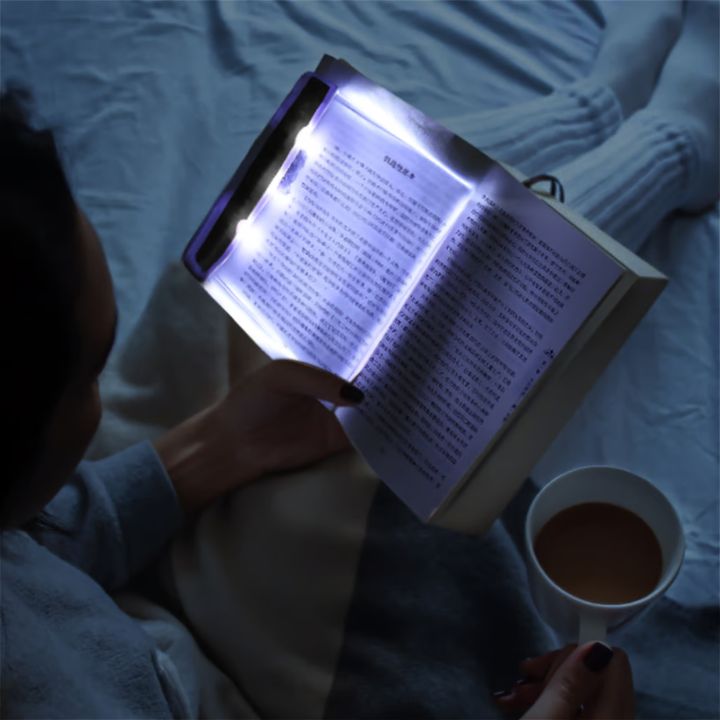 LED Leselampe Flachpanel – Nachtlicht mit 2 Helligkeitsstufen & Augenschutz