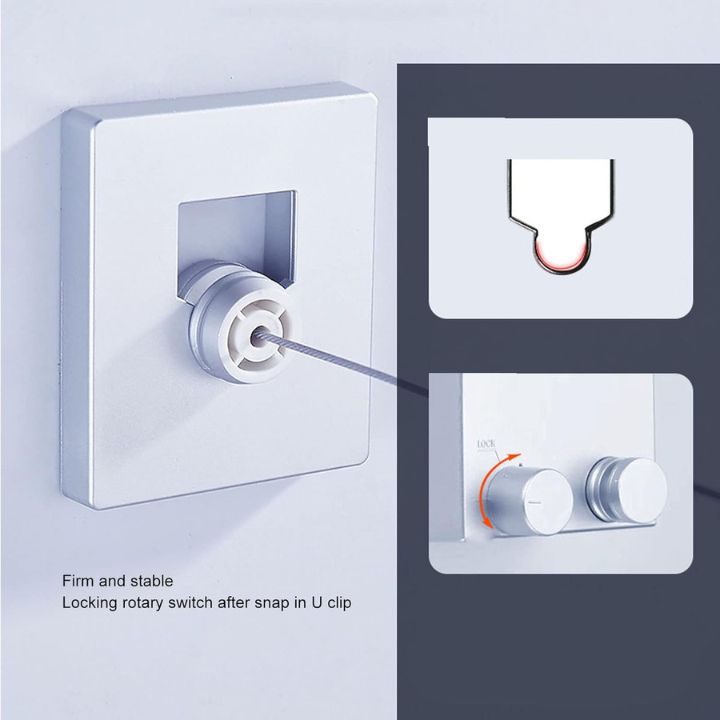 Ausziehbare Wäscheleine – Platzsparend, stabil & sicher