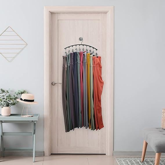 2er-Set Leggings-Organizer Kleiderbügel – mit 20 Clips für platzsparende Aufbewahrung!