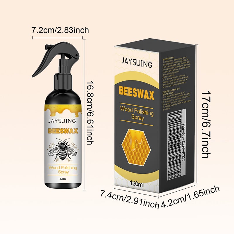 Natürliches Bienenwachs-Pflegespray – Eine kaufen, eine gratis dazu – Für natürlichen Glanz & Holzschutz!