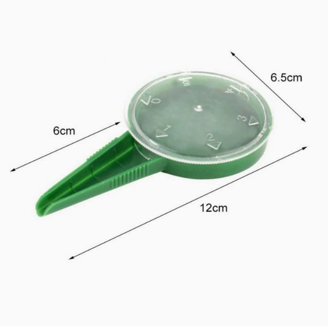 Professioneller Pflanz-Dibber (mit gratis Saatwerkzeug) – Saat-Abstandsschablone mit 12 Löchern