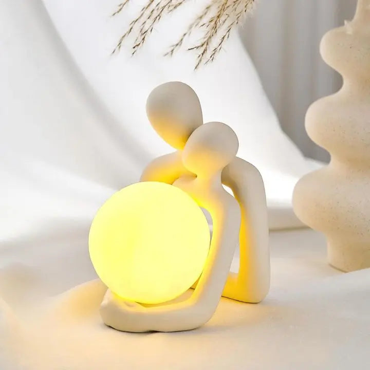 Abstrakte Paar-Keramiklampe