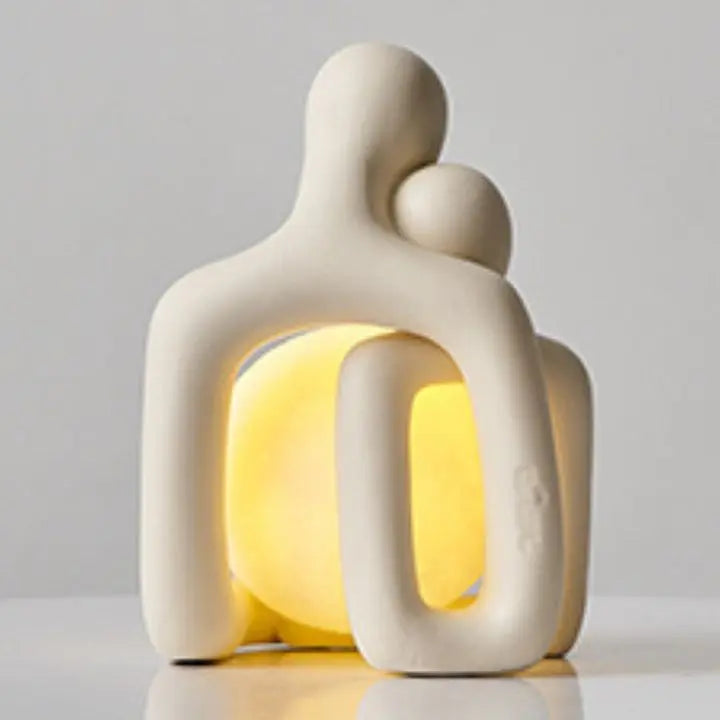 Abstrakte Paar-Keramiklampe