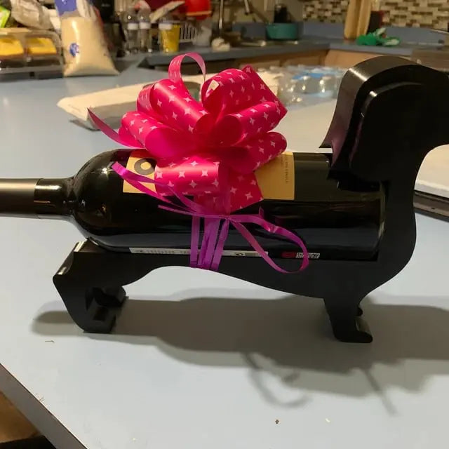Einzigartiger Dachshund-Weinflaschenhalter – Ideal für Weinliebhaber