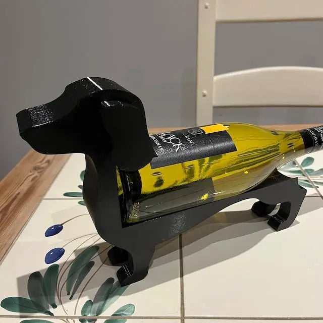 Einzigartiger Dachshund-Weinflaschenhalter – Ideal für Weinliebhaber