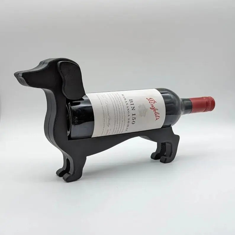 Einzigartiger Dachshund-Weinflaschenhalter – Ideal für Weinliebhaber