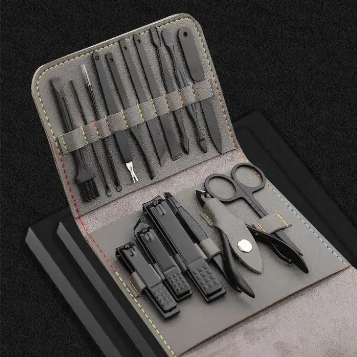 Faltbares Edelstahl-Nagelknipser-16-teiliges Set