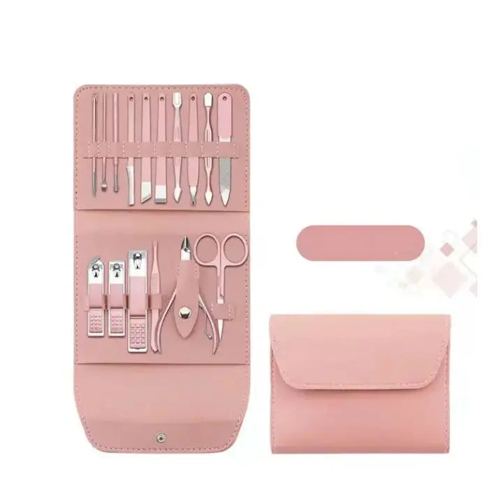 Faltbares Edelstahl-Nagelknipser-16-teiliges Set