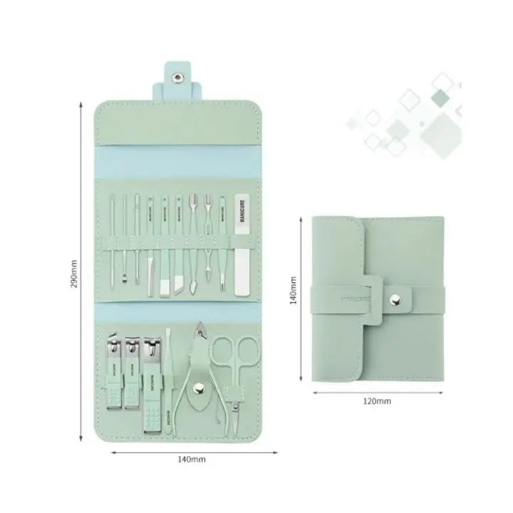 Faltbares Edelstahl-Nagelknipser-16-teiliges Set