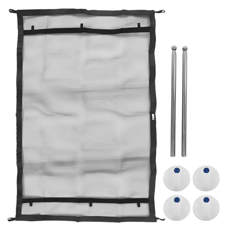 Faltbares Gittertor für Haustiere mit Klebehaken