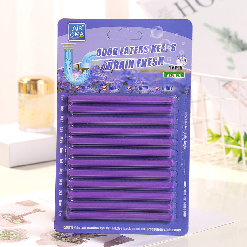 12er-Set Rohrreinigungsstäbchen – Frischer Duft und saubere Abflüsse