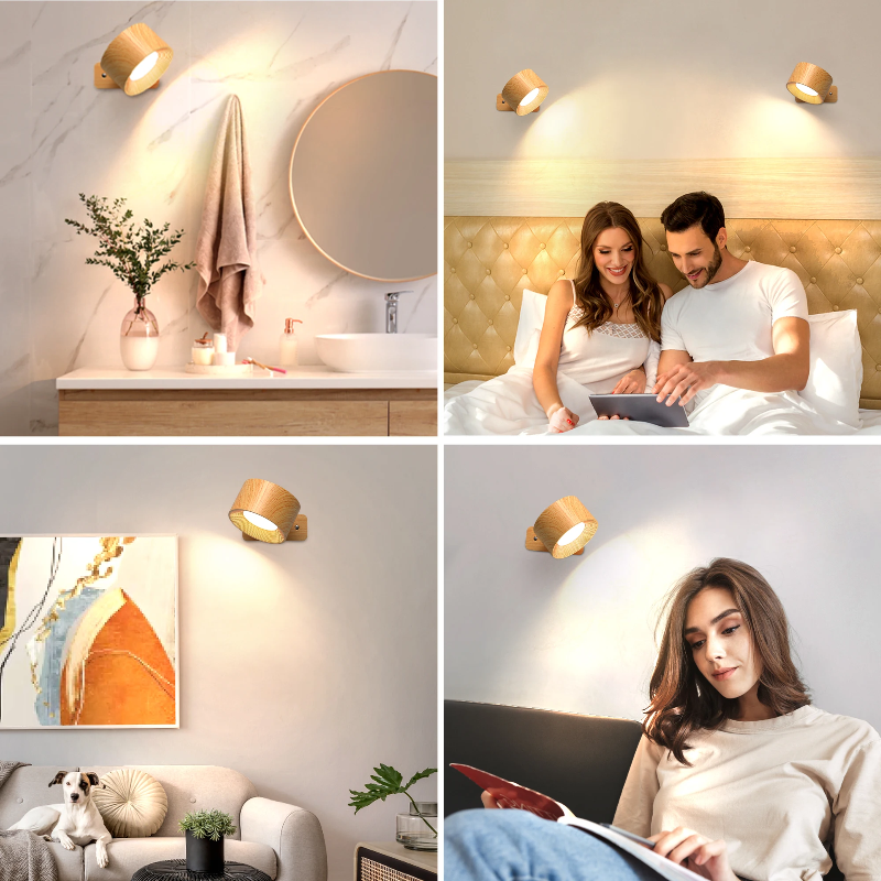 1+1 GRATIS | Rotierbare kabellose LED-Wandleuchte – Flexible, tragbare Beleuchtungslösung