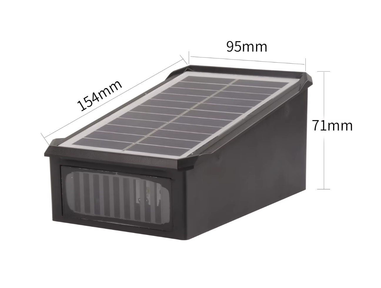 RGB Solar-Wandleuchte – Vierseitige Ambientebeleuchtung