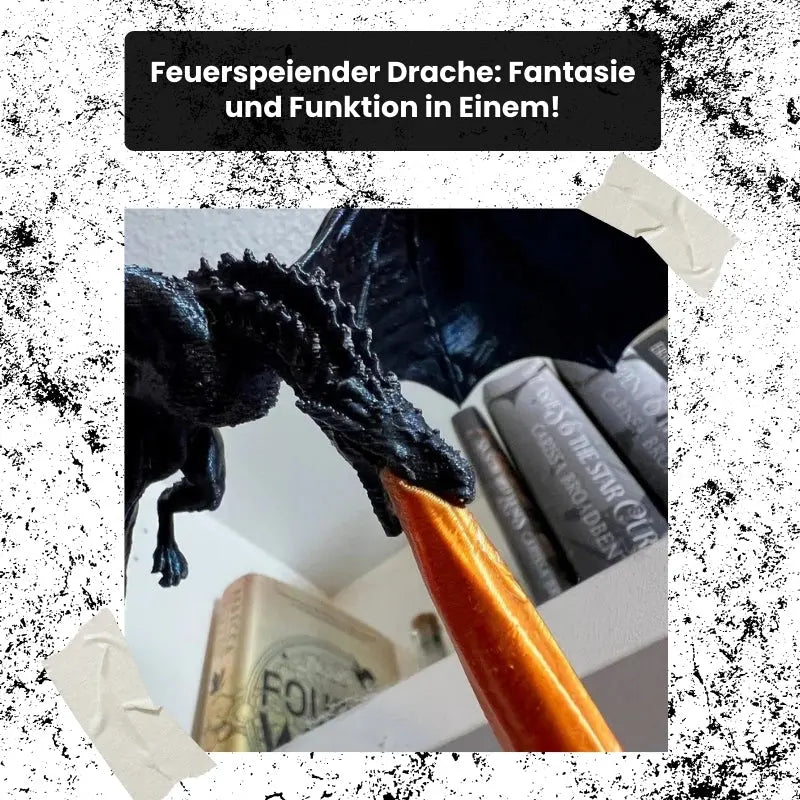 Verzauberter Drachenflammen-Buchstütze