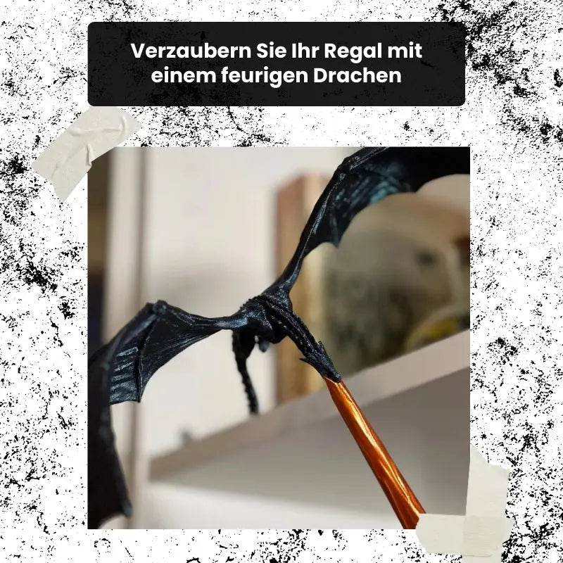Verzauberter Drachenflammen-Buchstütze