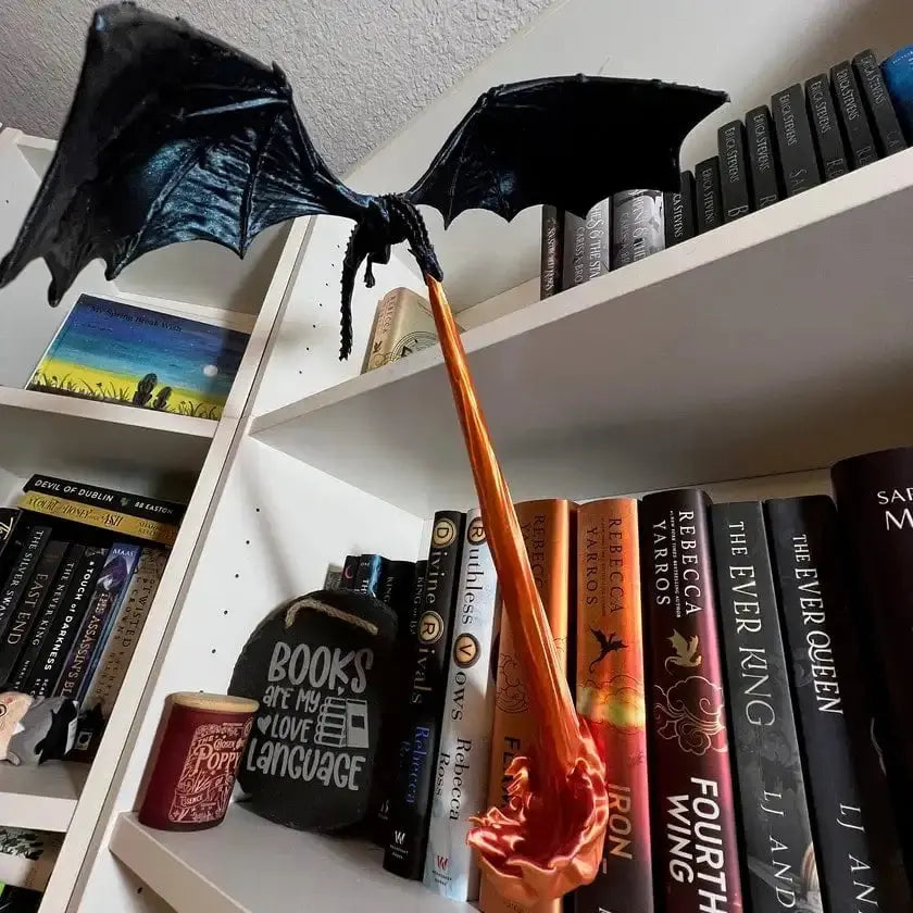 Verzauberter Drachenflammen-Buchstütze