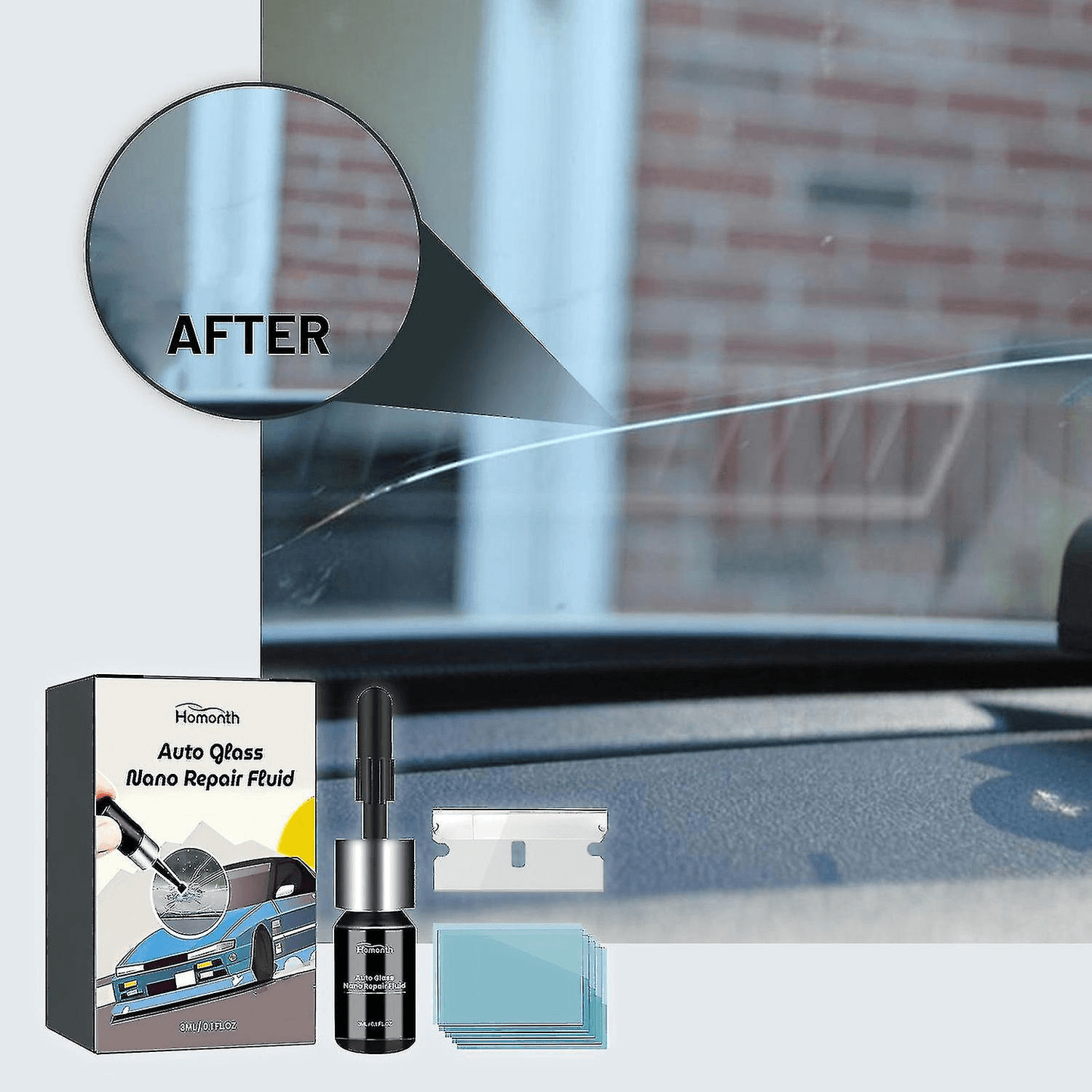 1+1 GRATIS | Glas-Reparaturset – Stellen Sie Glasoberflächen in perfekte Klarheit wieder her
