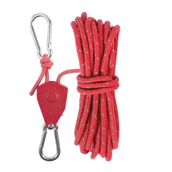 1+1 GRATIS | Winddichtes Outdoor-Seil – 5 m Reflektierendes Nylon mit Karabiner